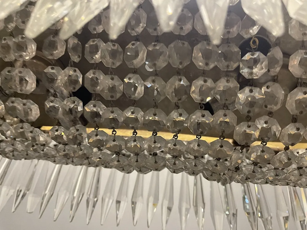 Coppia di Lampade da incasso in cristallo, anni '50 13