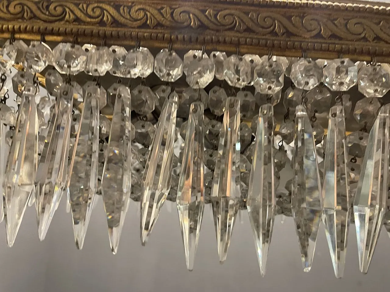 Coppia di Lampade da incasso in cristallo, anni '50 14