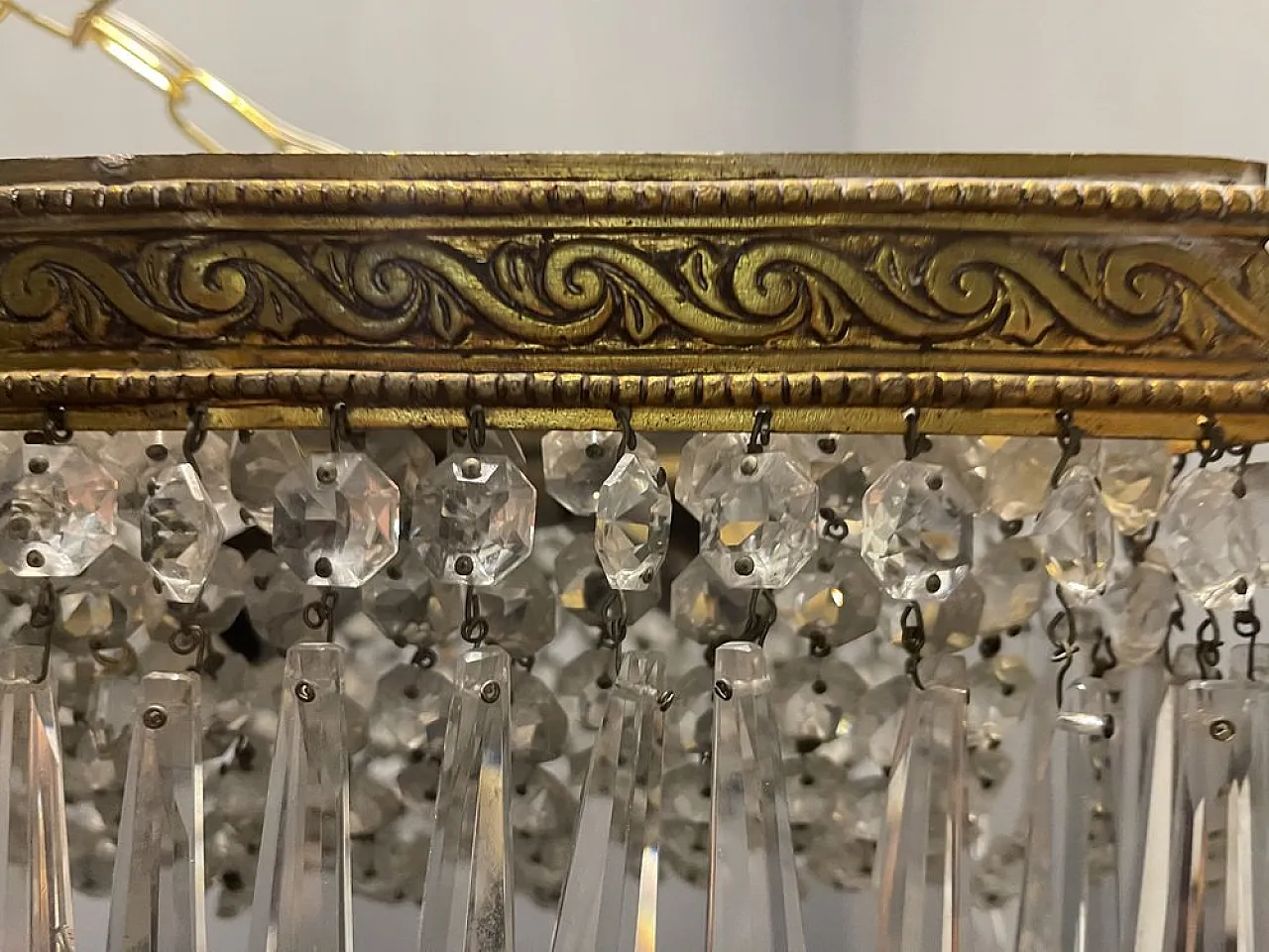 Coppia di Lampade da incasso in cristallo, anni '50 15