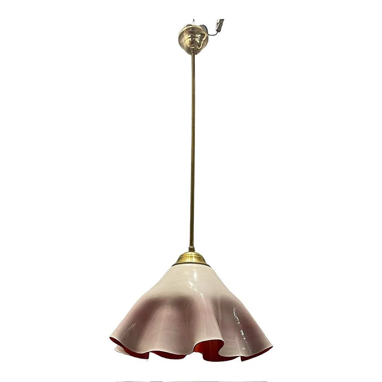 Murano glass hanging handkerchief by Venini, 1970s 3