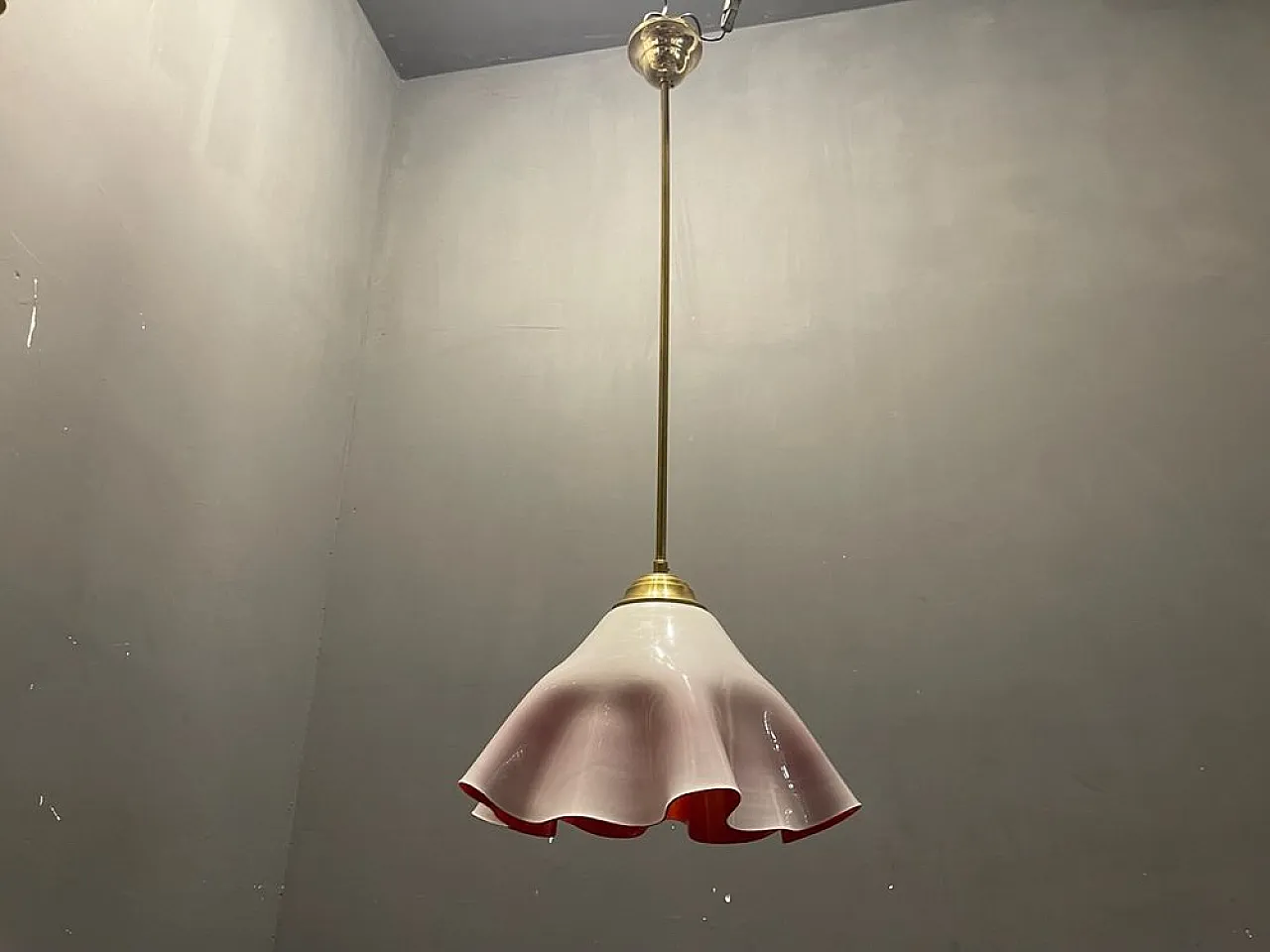 Murano glass hanging handkerchief by Venini, 1970s 10