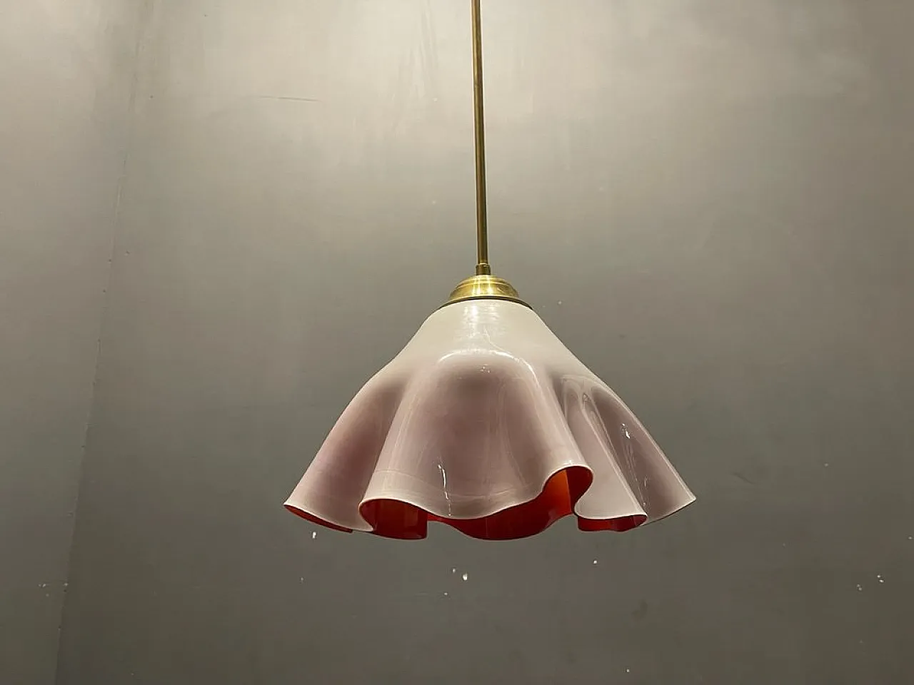 Murano glass hanging handkerchief by Venini, 1970s 14