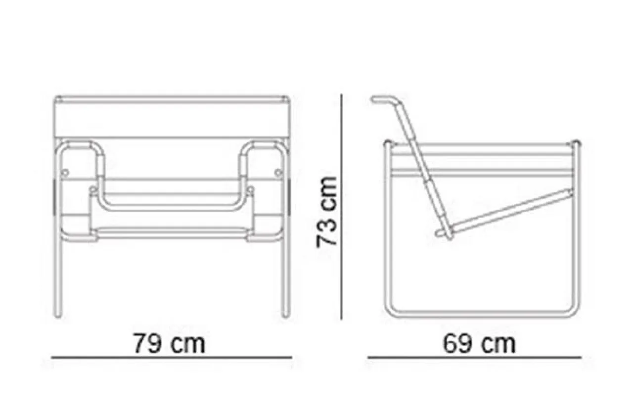 Pair of B3 Wassily armchairsin fur by Knoll, 2000s 11