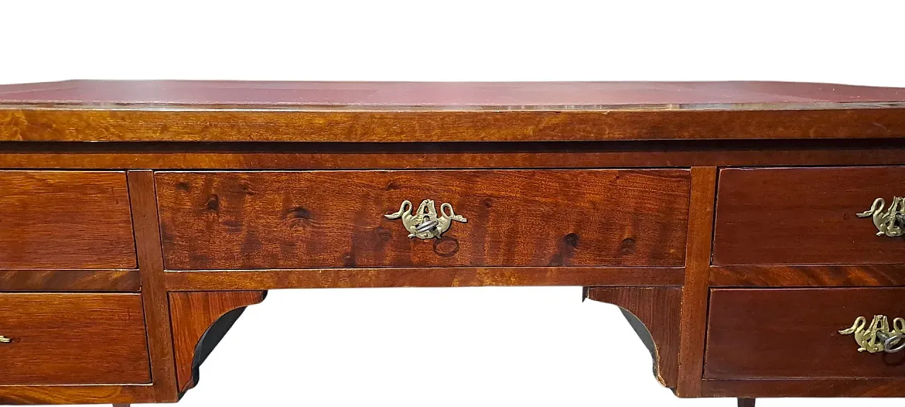 Mahogany wood and mahogany feather desk, 19th century 3