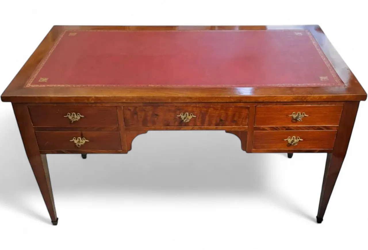 Mahogany wood and mahogany feather desk, 19th century 10