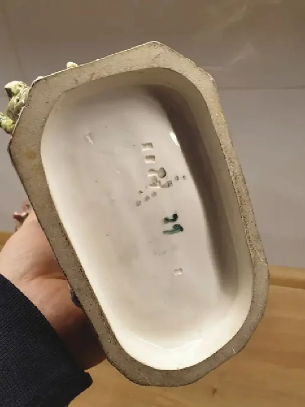 Porcelain vase with napoleonic figure, late 19th century 5