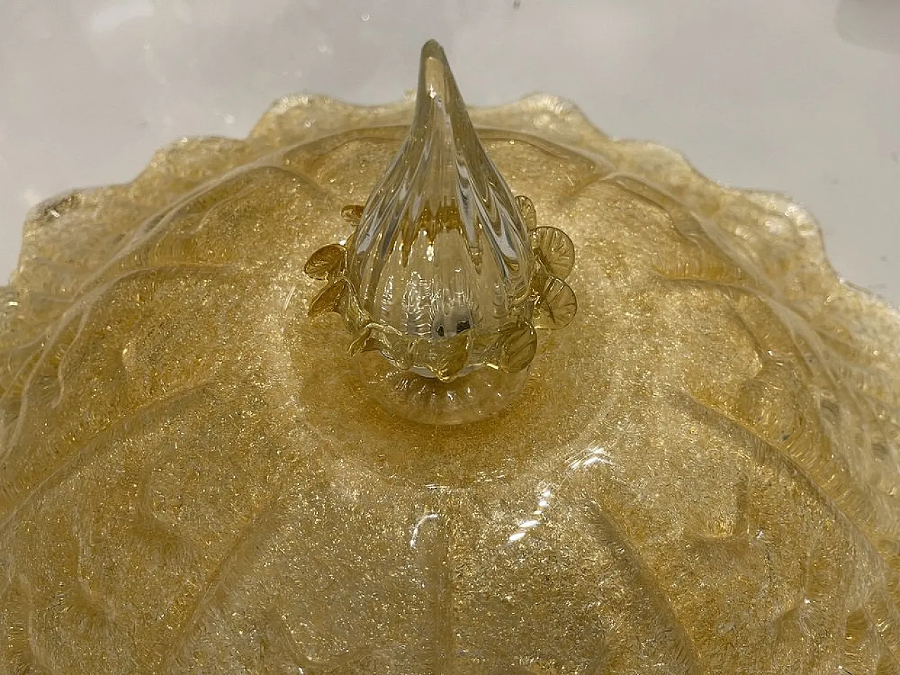 Coppia di lampade a incasso in vetro di Murano, anni '80 6