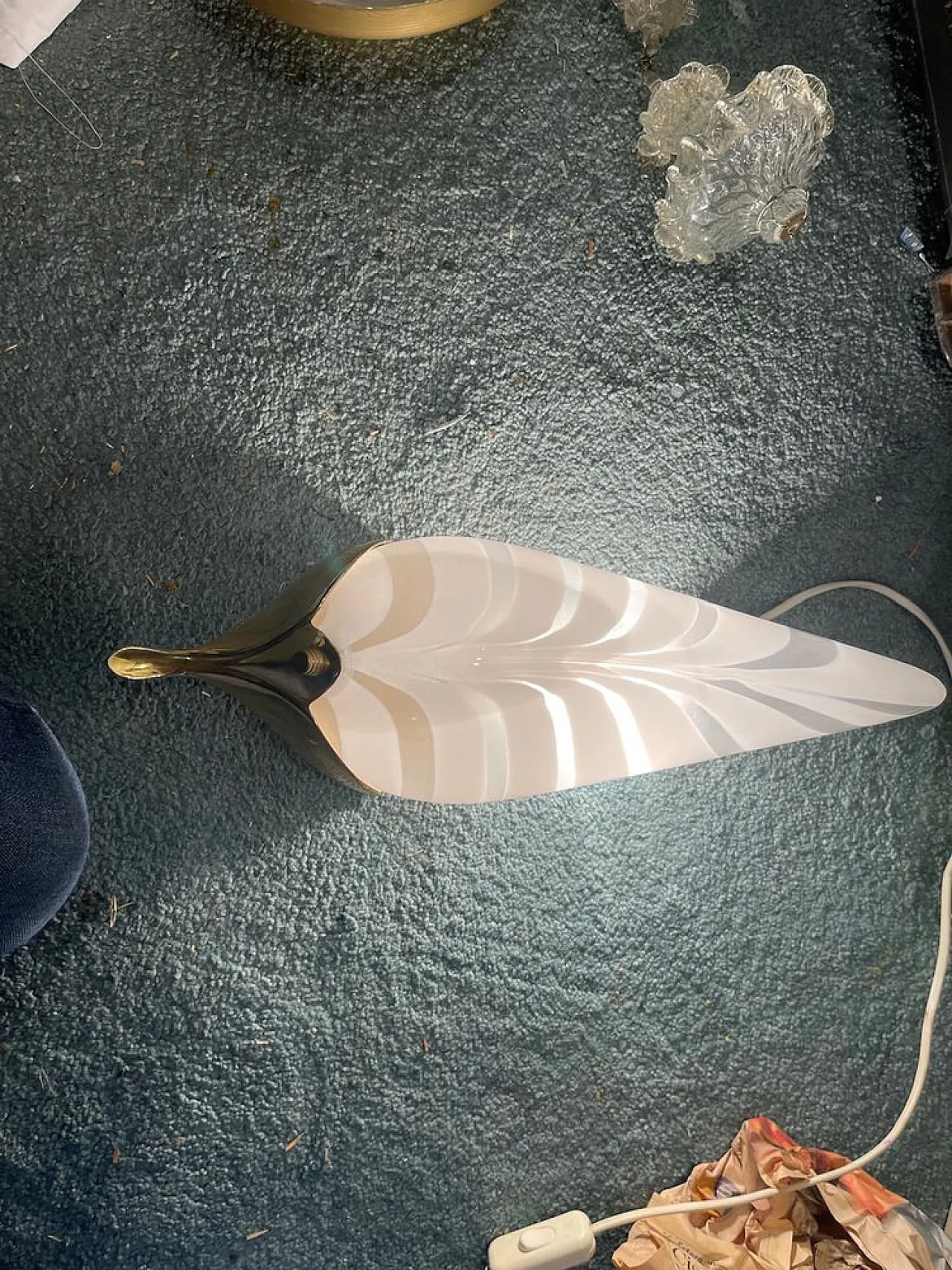 Pair of Murano glass sconces by Venini, 1970s 4