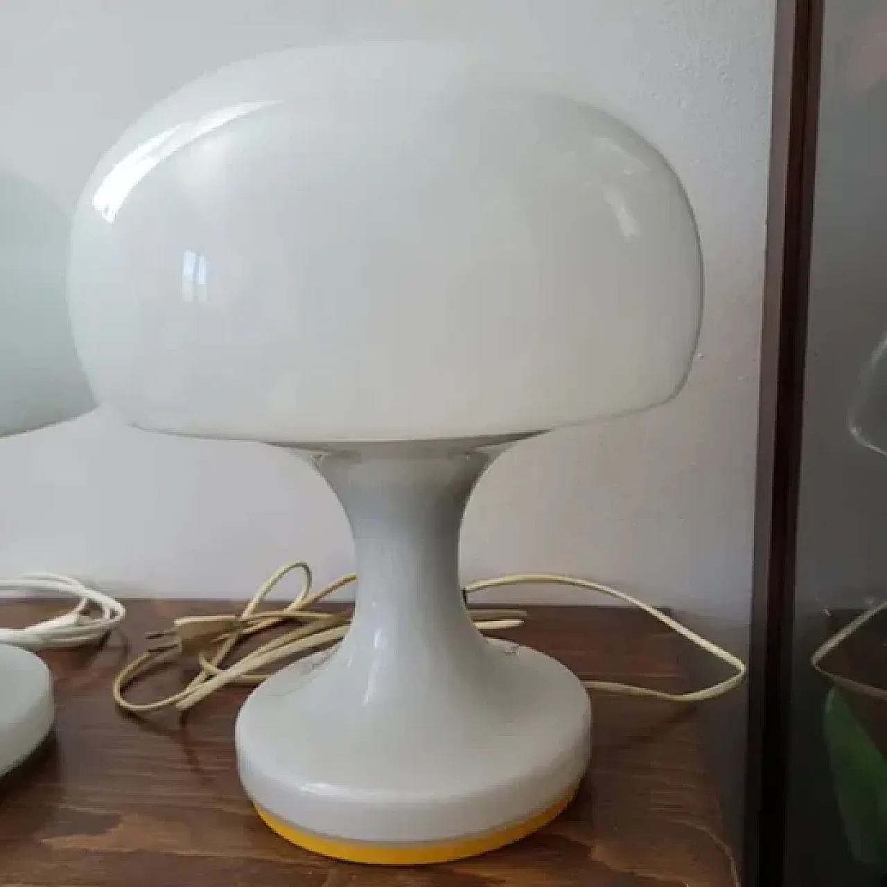 Coppia di lampade da tavolo a forma di fungo per Jihlava, anni '70 4