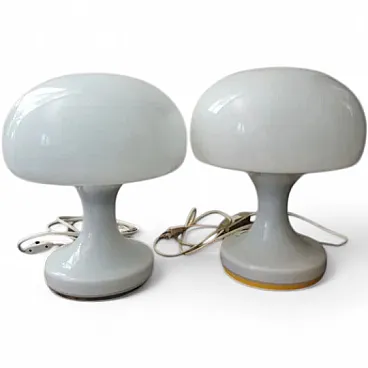 Coppia di lampade da tavolo a forma di fungo per Jihlava, anni '70