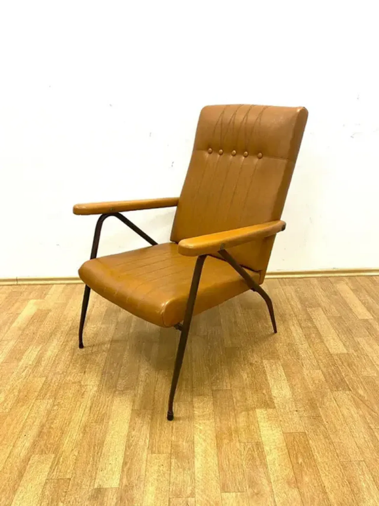 Poltrona regolabile retrò, anni '60 1