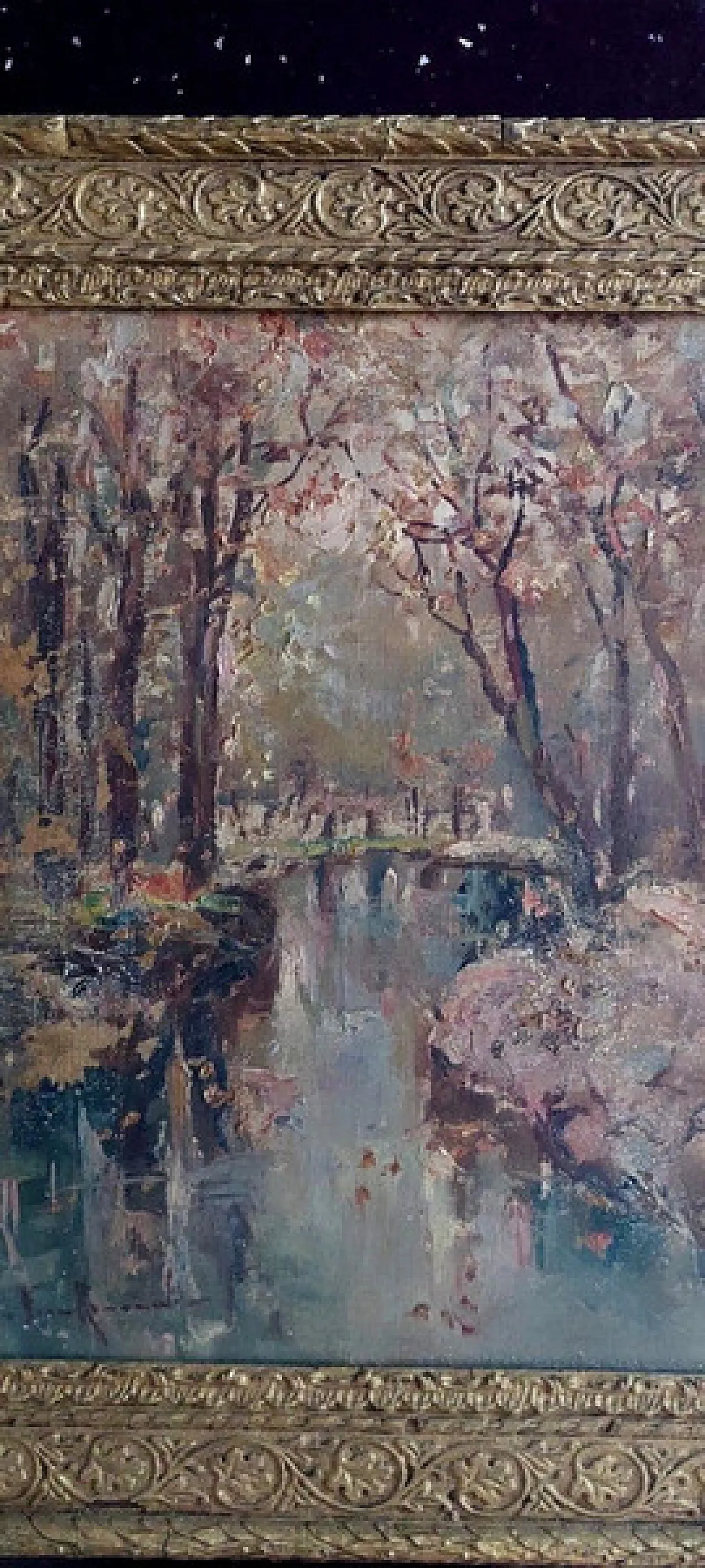 Franco Ricciardi, dipinto a olio su cartone, primo '900 4