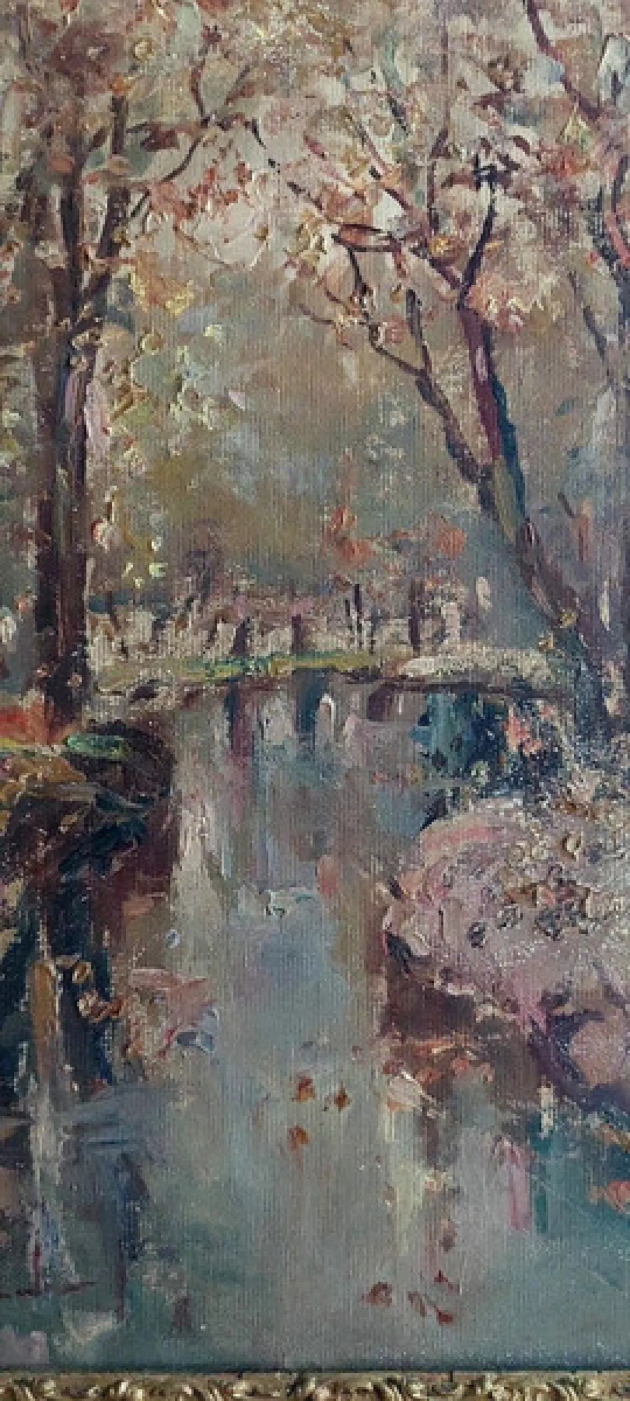 Franco Ricciardi, dipinto a olio su cartone, primo '900 7