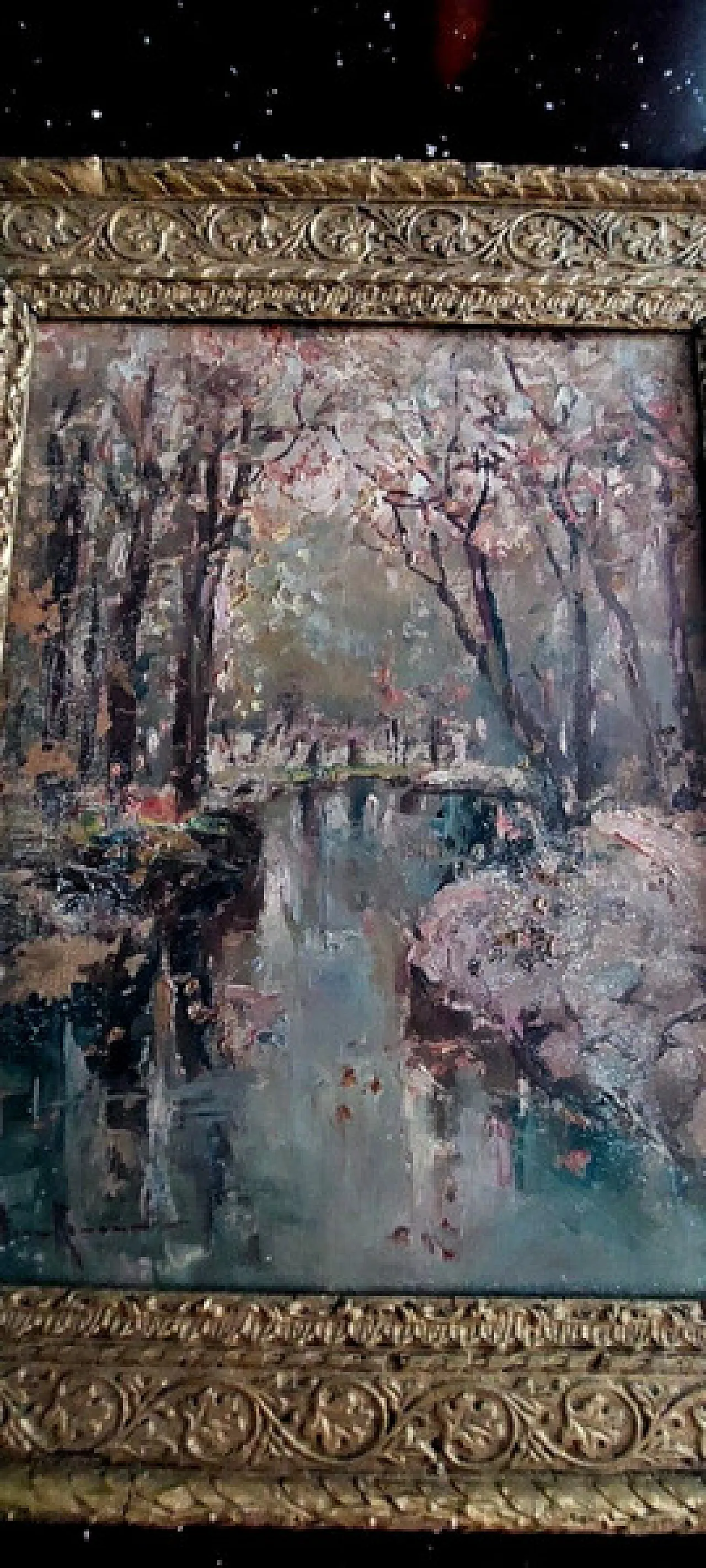 Franco Ricciardi, dipinto a olio su cartone, primo '900 10