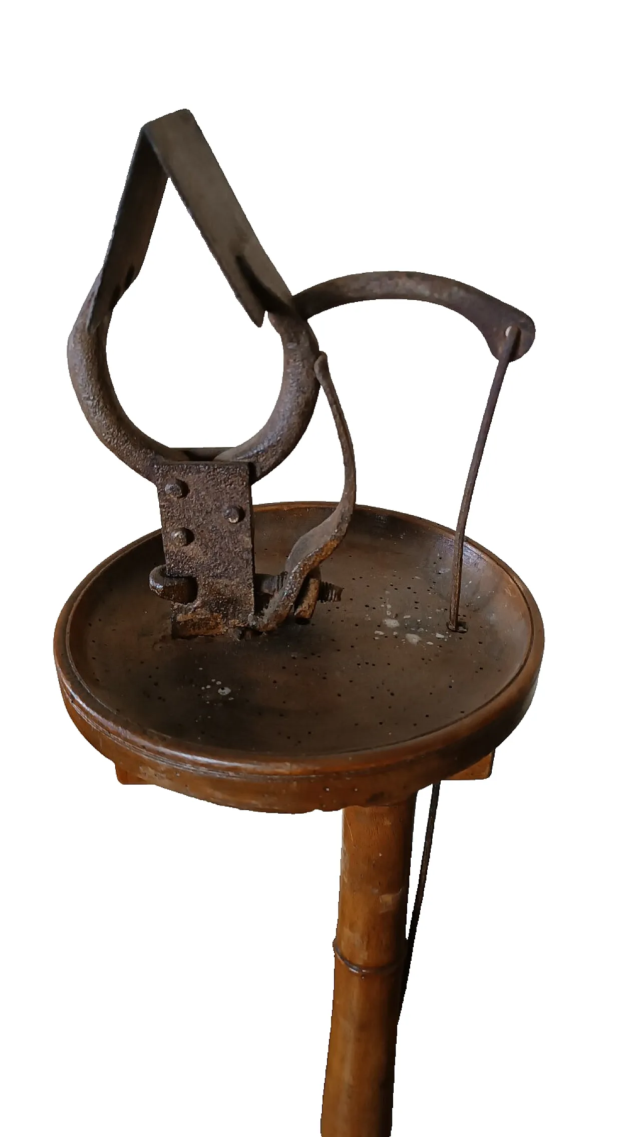 Walnut and iron glove manufacturing tool, 19th century 2