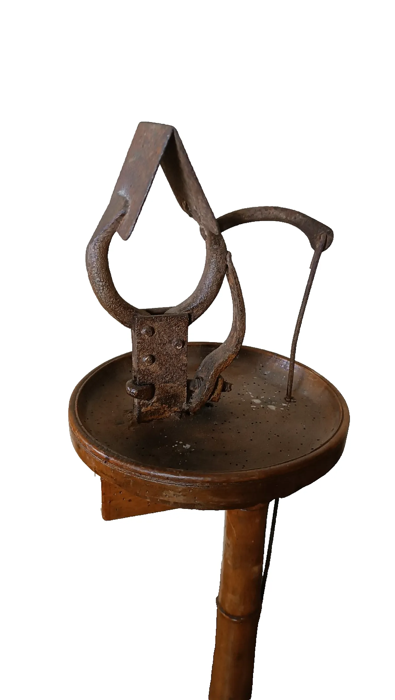Walnut and iron glove manufacturing tool, 19th century 3