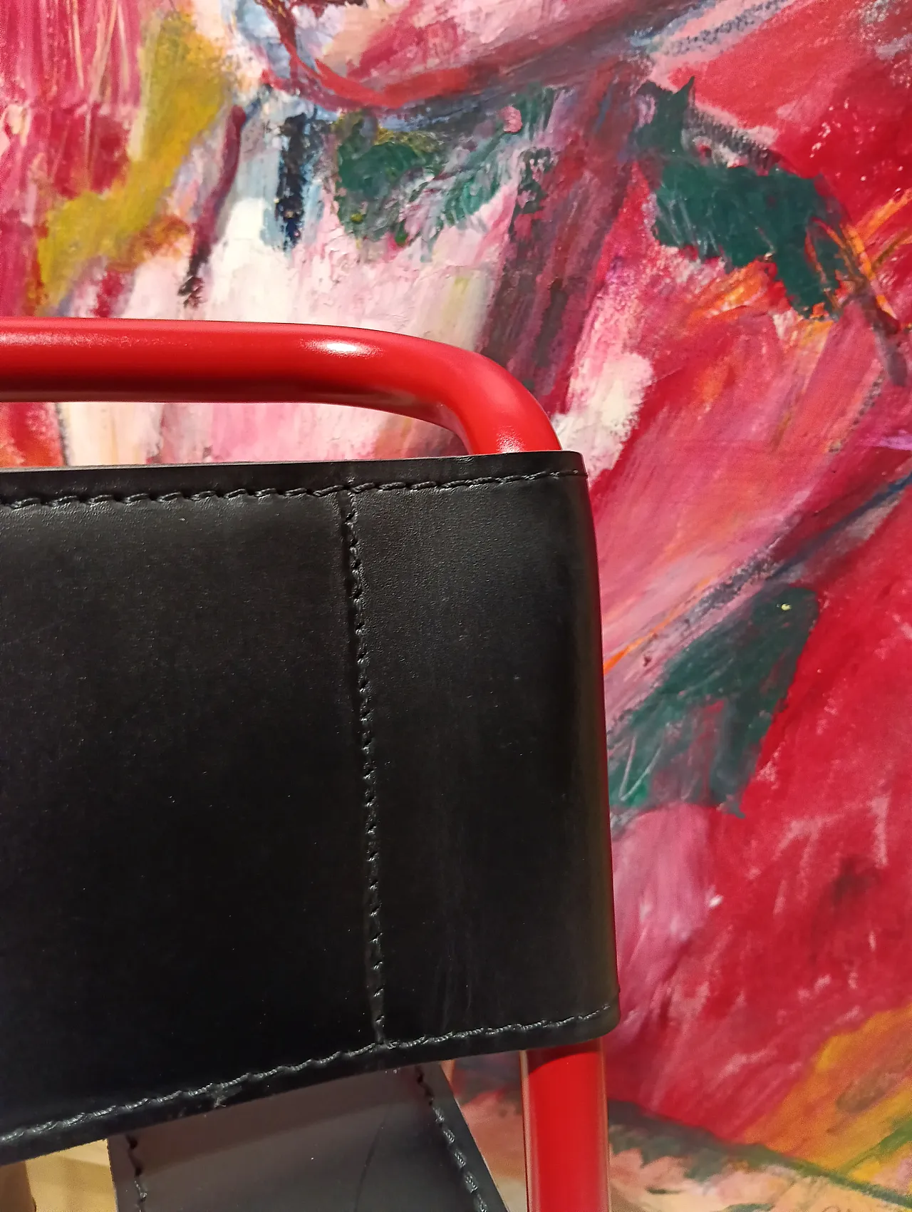 Wassily B3 armchair by Knoll in black leather in structure, 2000s 14