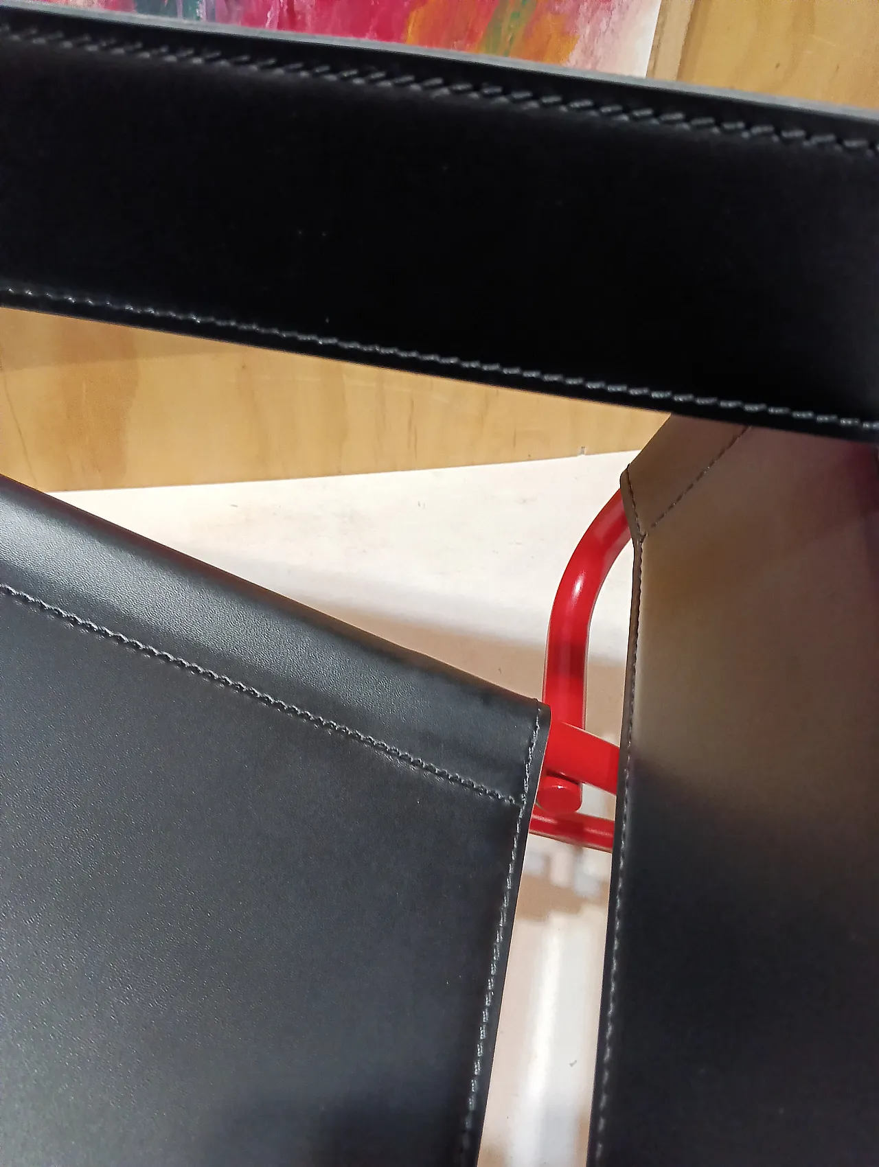 Wassily B3 armchair by Knoll in black leather in structure, 2000s 64