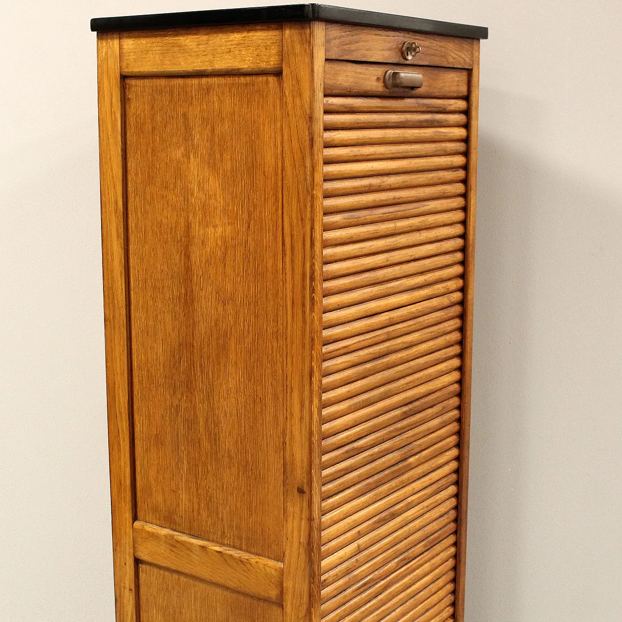 Classificatore serranda schedario archivio in rovere, primo '900 7