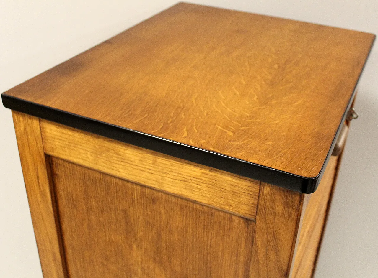 Classificatore serranda schedario archivio in rovere, primo '900 11