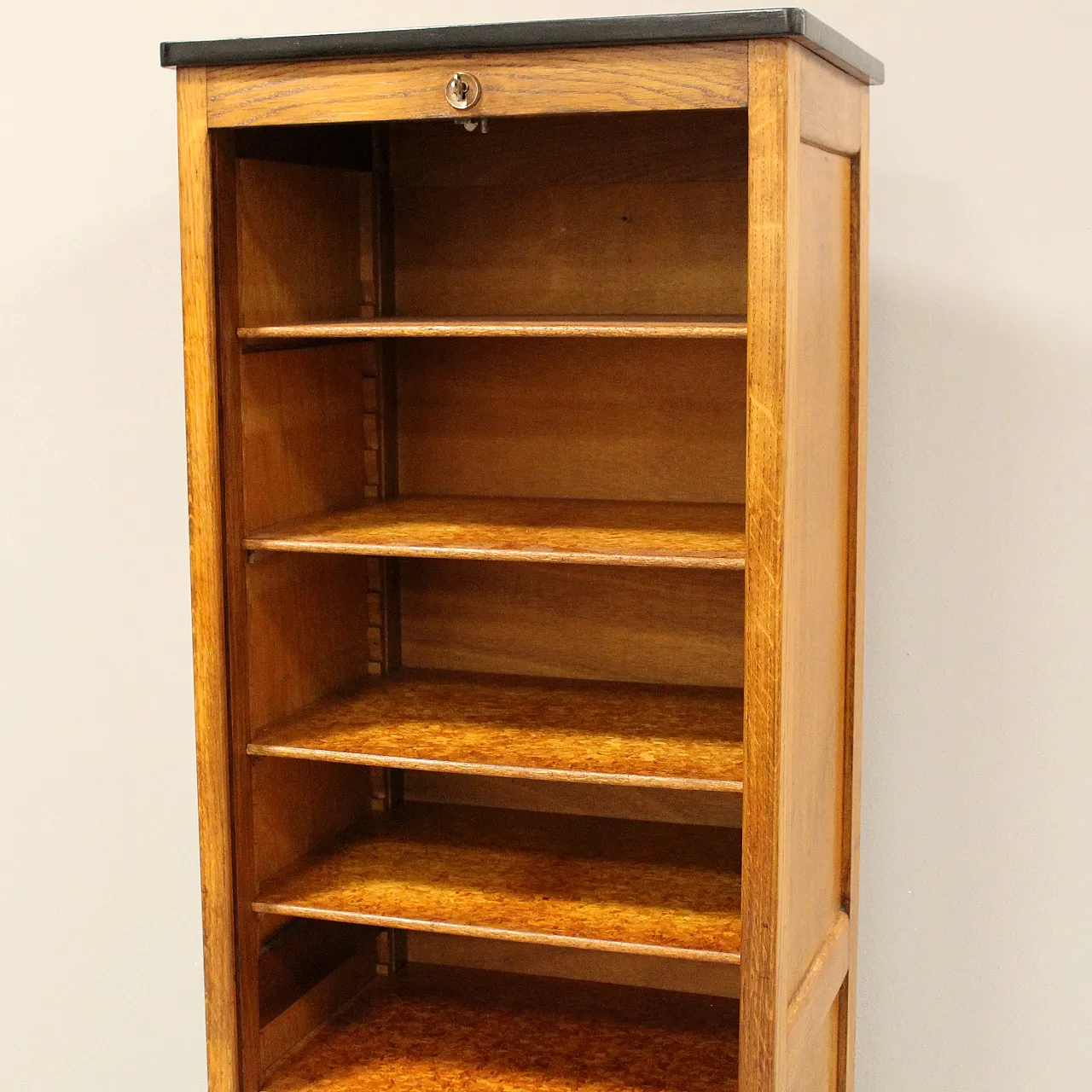 Classificatore serranda schedario archivio in rovere, primo '900 13