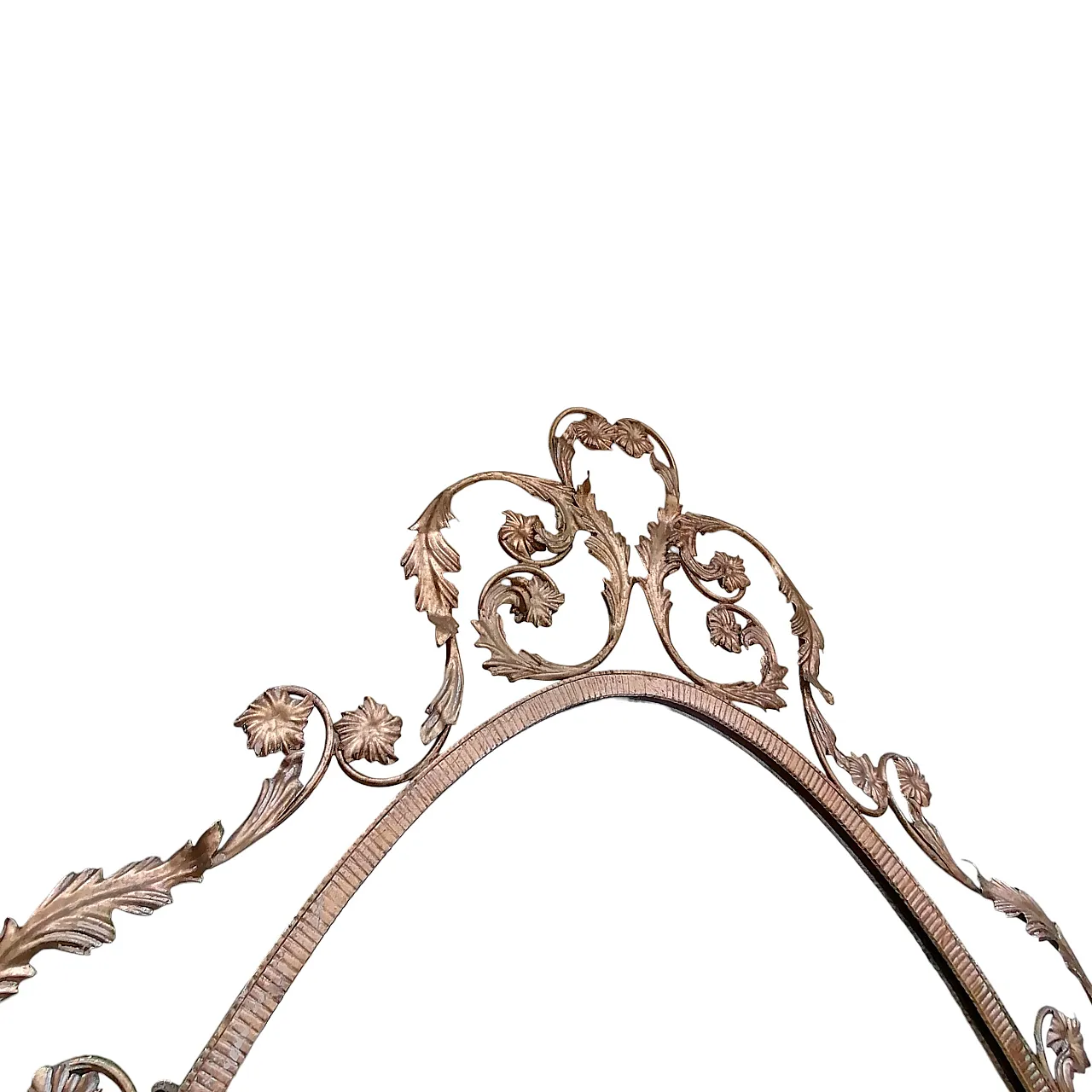 Specchiera e sedia in ferro battuto di Pierluigi Colli, anni '60 6