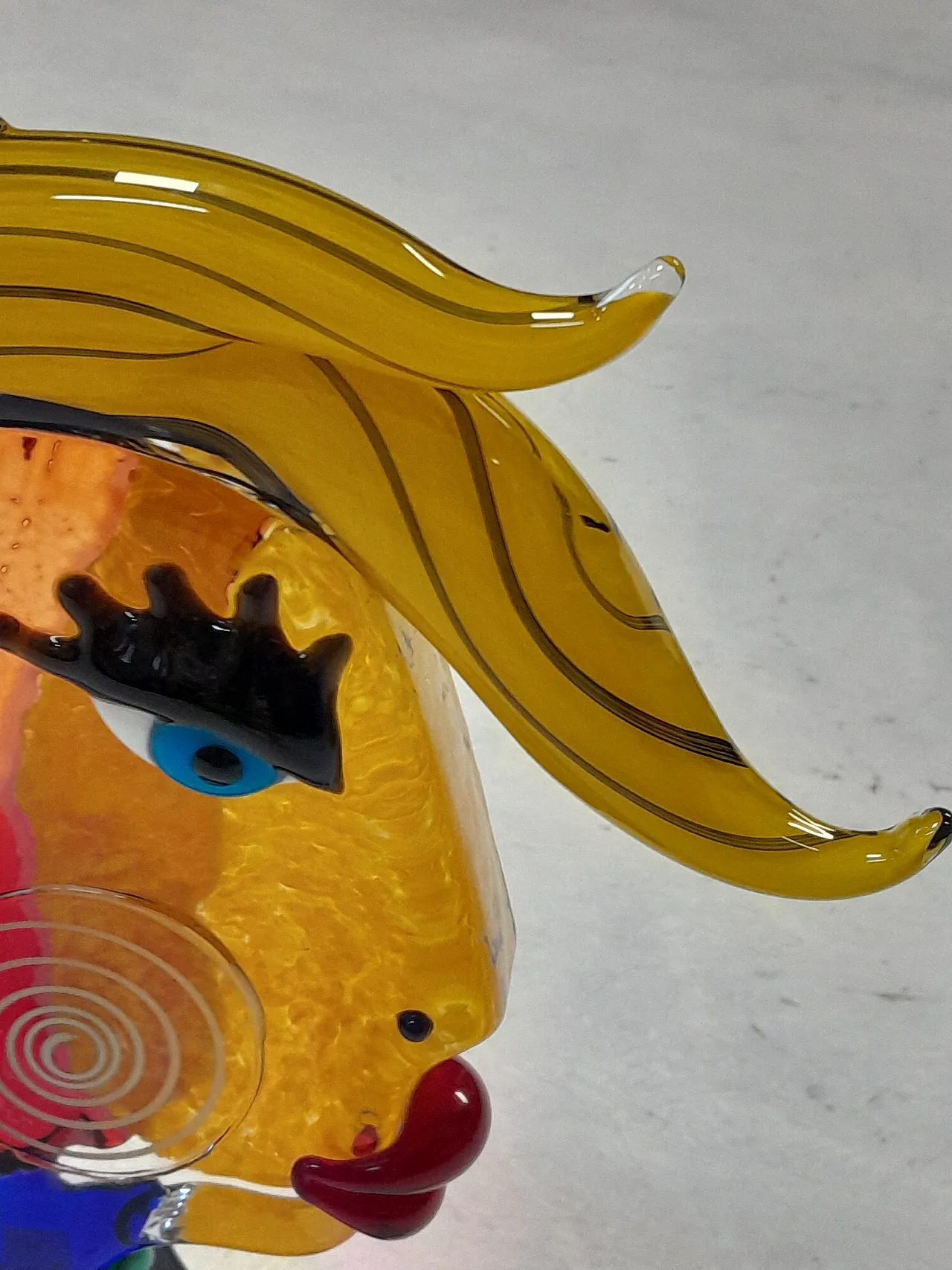 Murano glass sculpture by Badioli in homage to Picasso, 20th century 1