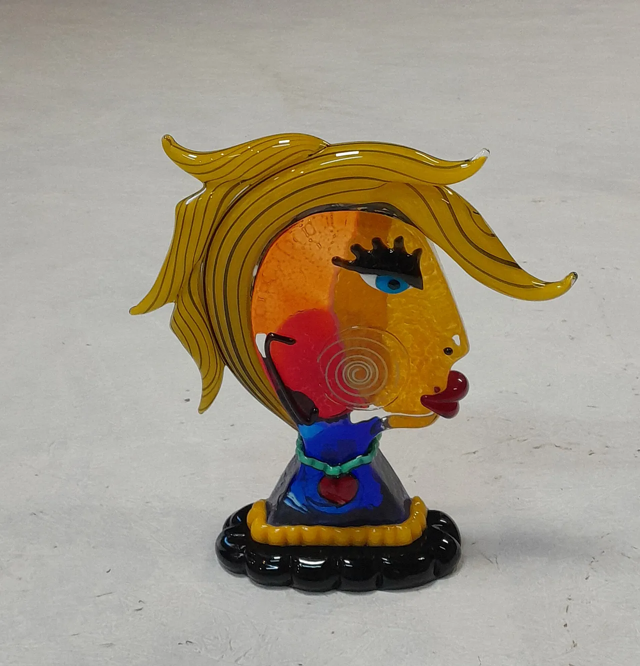 Murano glass sculpture by Badioli in homage to Picasso, 20th century 21