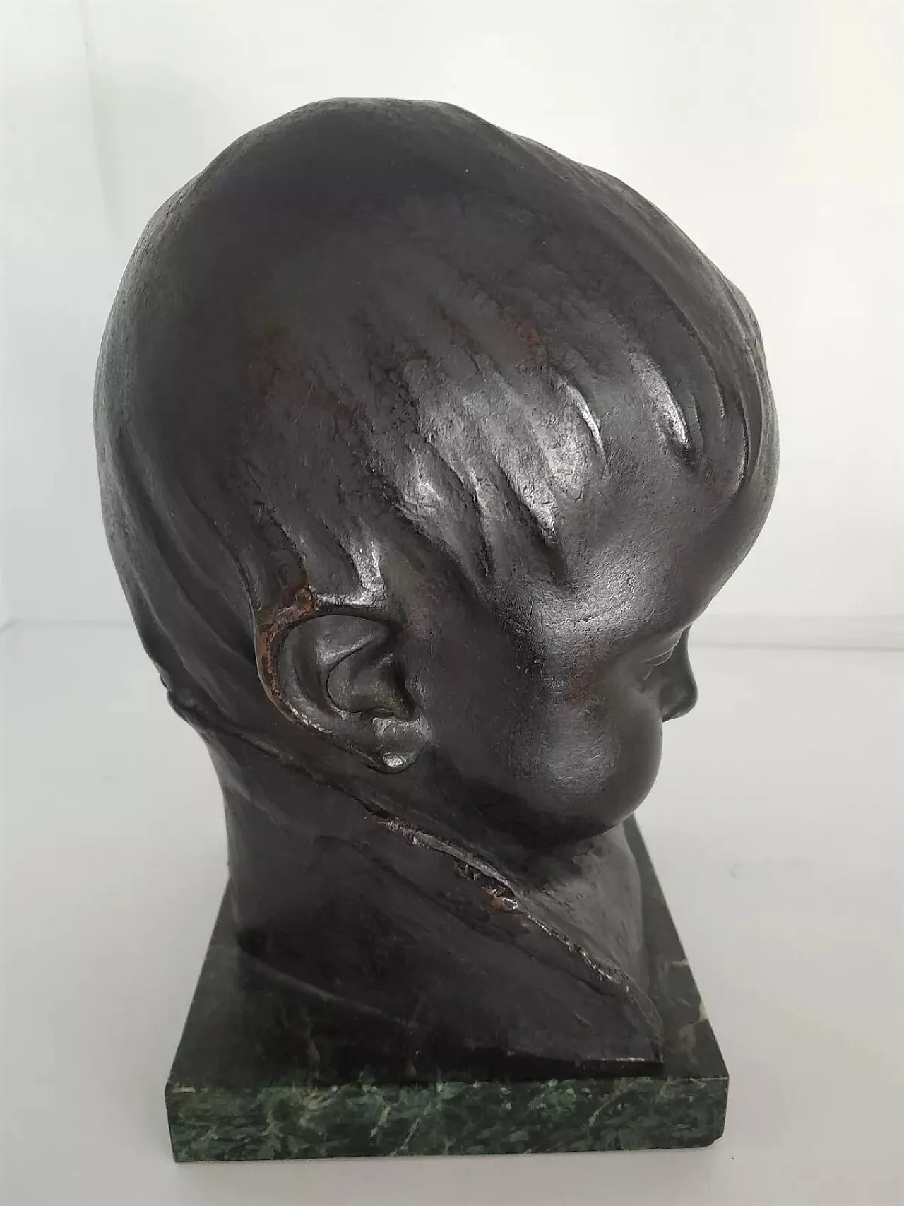 Newborn bronze sculpture by Corrado Betta, 1870-1935 3