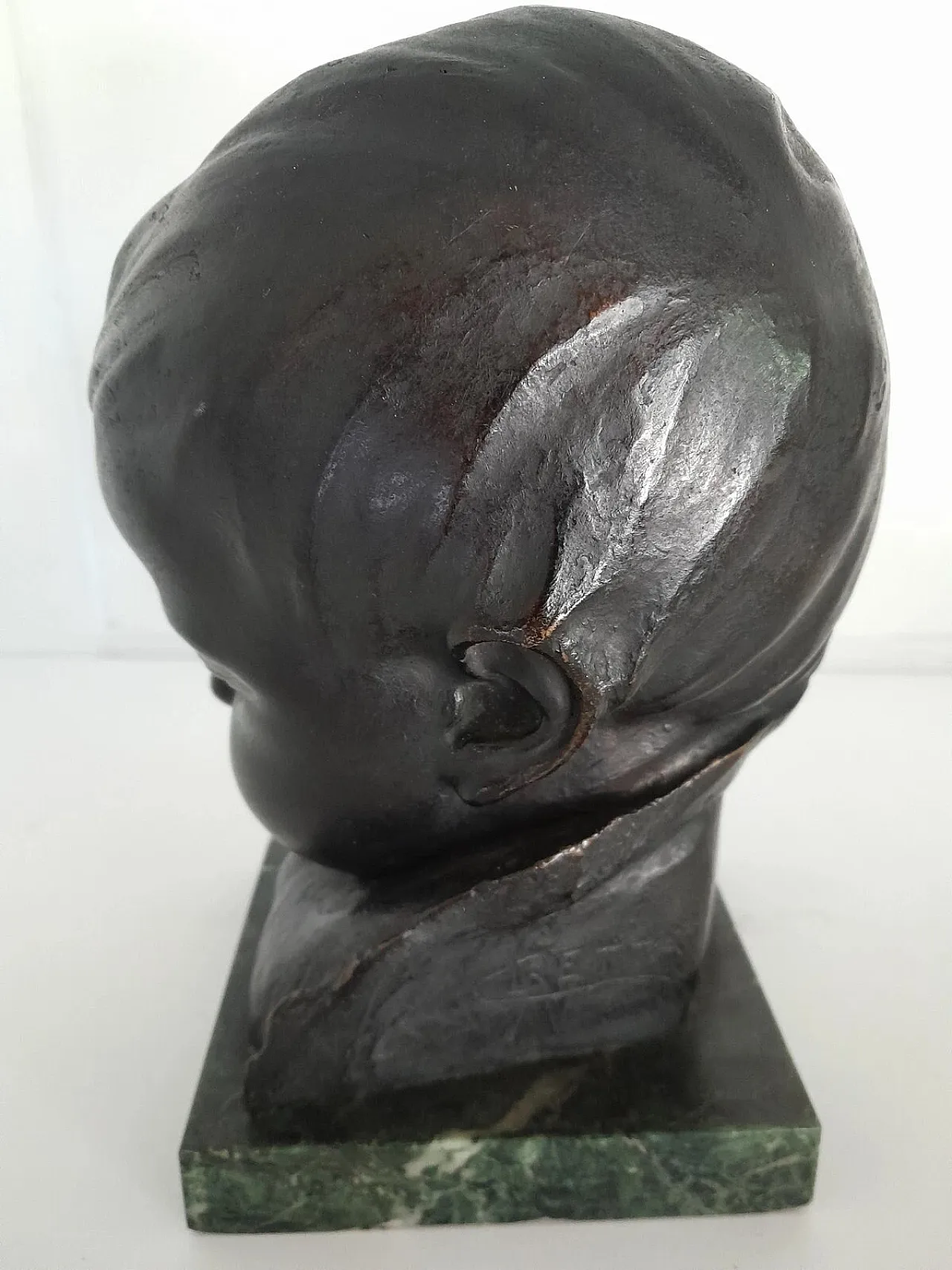 Newborn bronze sculpture by Corrado Betta, 1870-1935 5