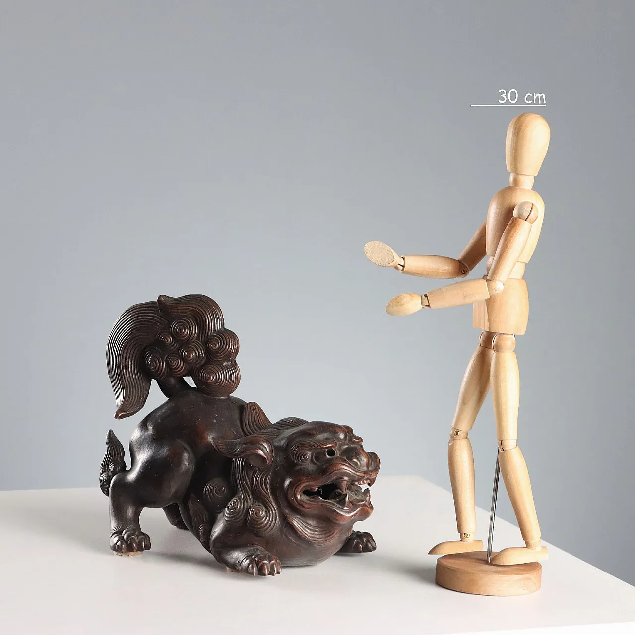 Dark patina bronze sculpture depicting a dog, 20th century 2