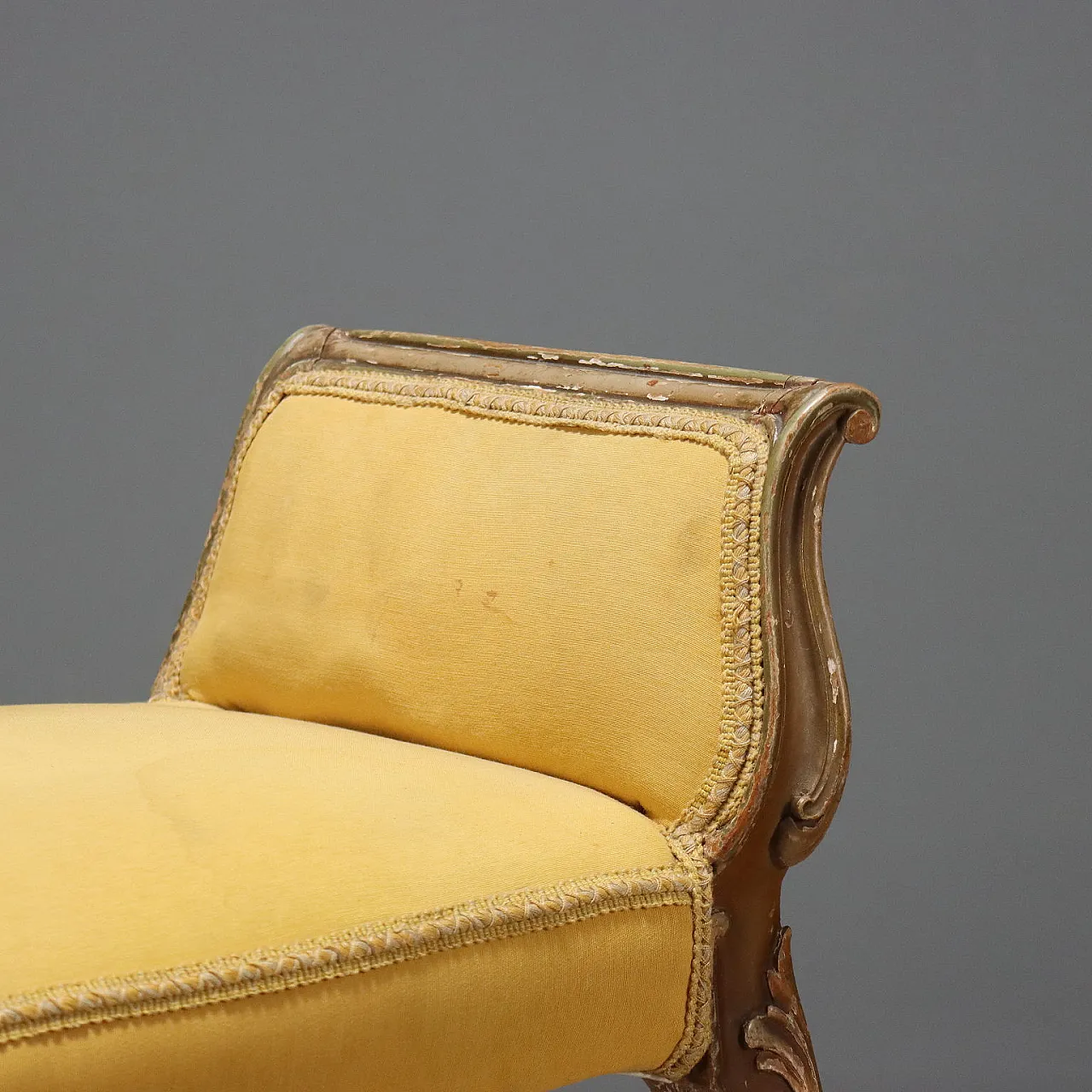 Baroque-style bench in carved wood, early 20th century 4