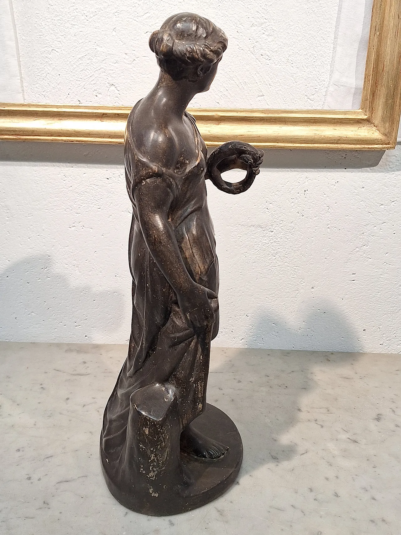 Venus statue in faux bronze patinated terracotta, 20th century 24