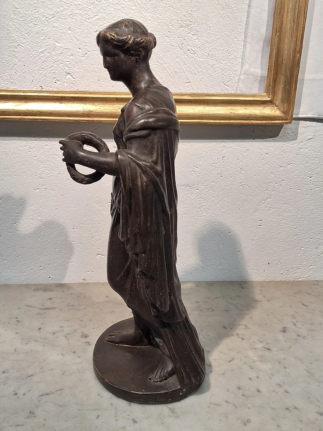 Venus statue in faux bronze patinated terracotta, 20th century 29