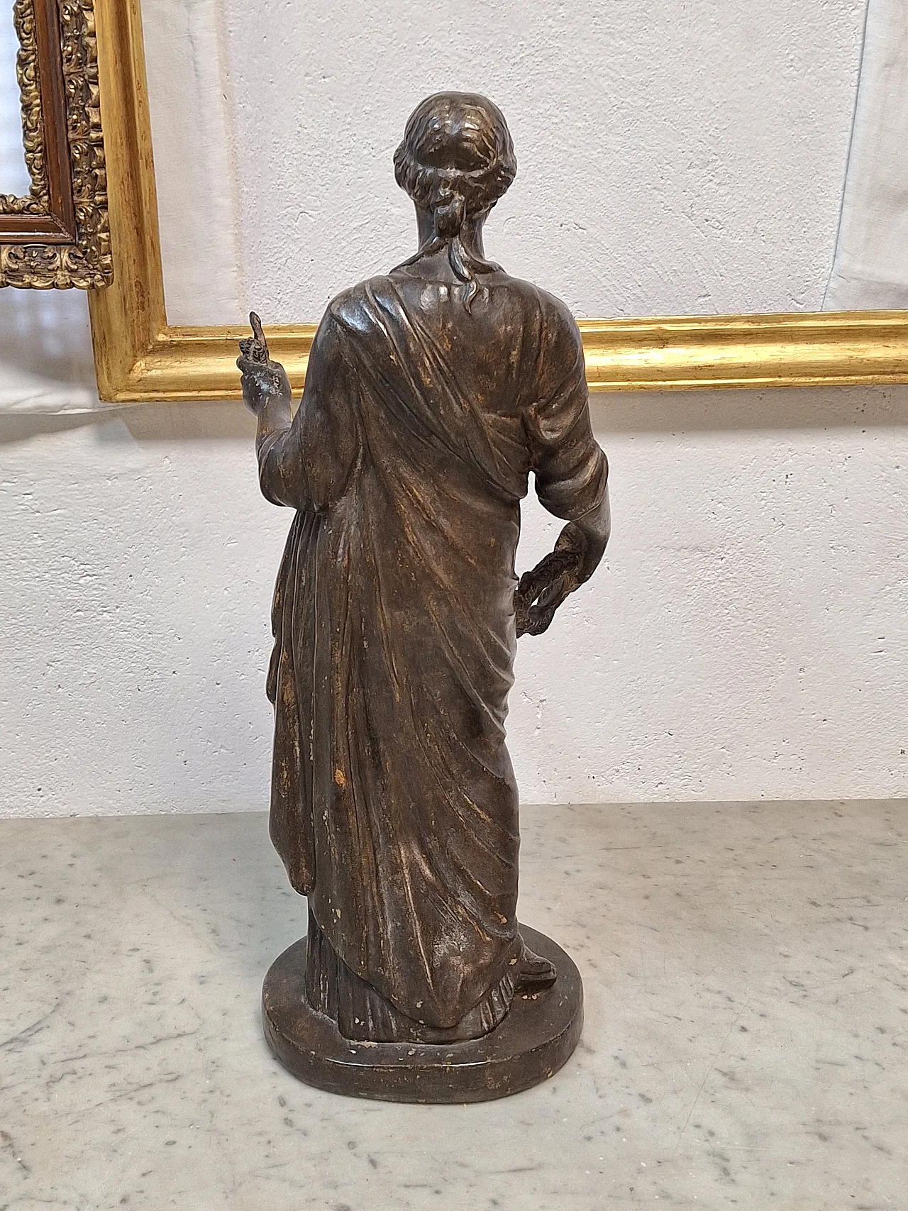 Statue depicting a dressed female figure, 20th century 3
