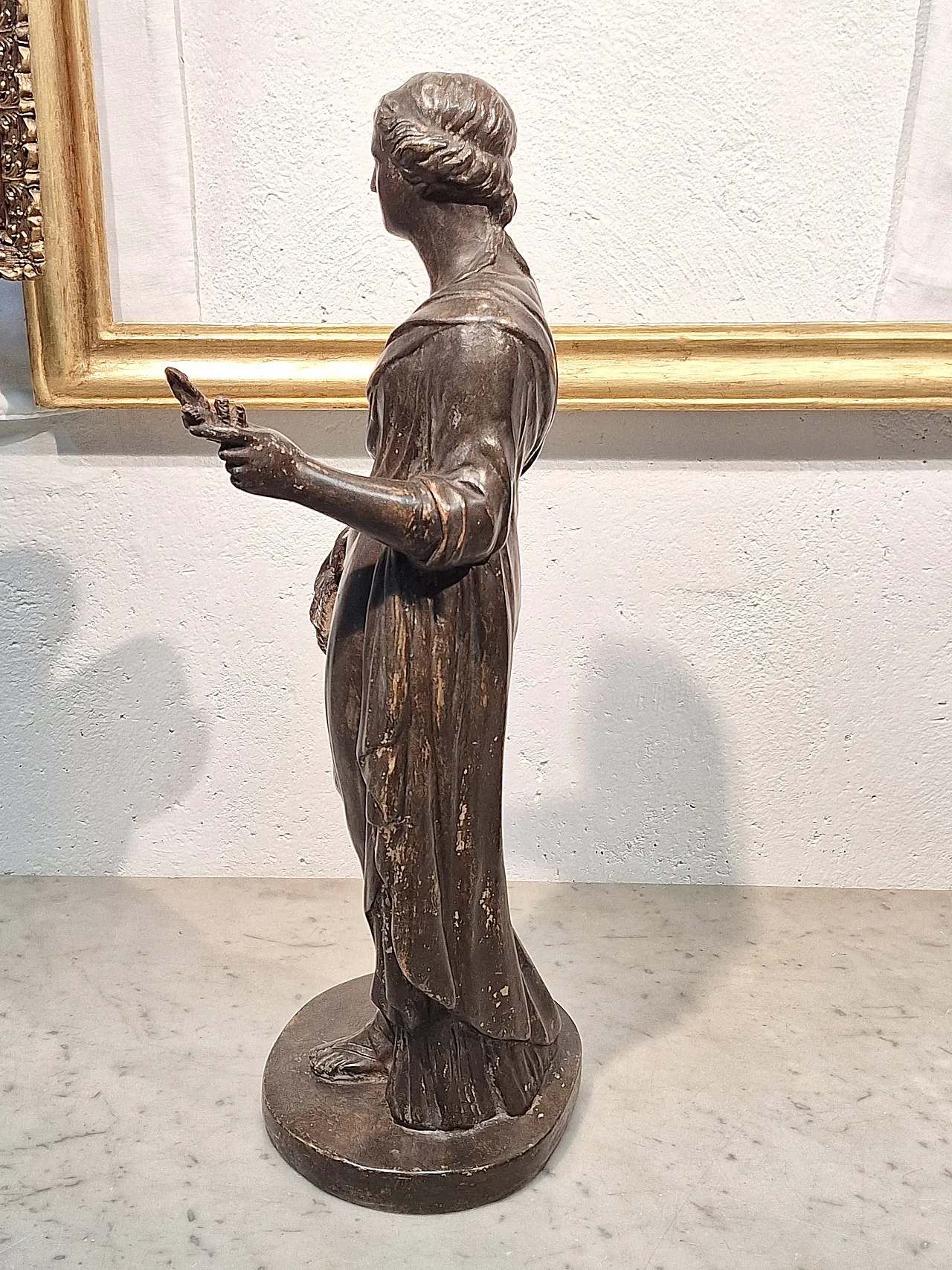 Statue depicting a dressed female figure, 20th century 8