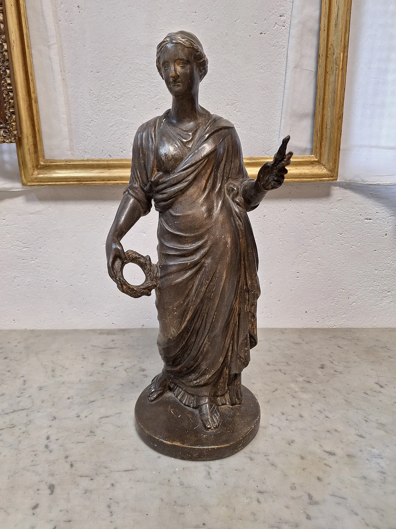 Statue depicting a dressed female figure, 20th century 13