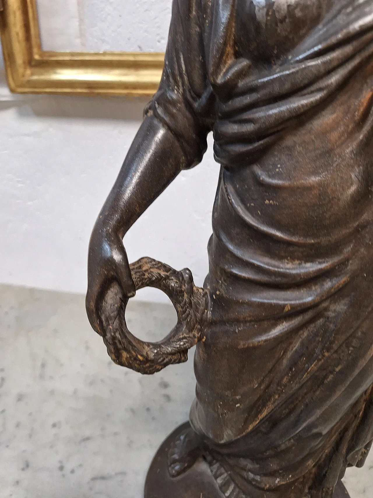 Statue depicting a dressed female figure, 20th century 16