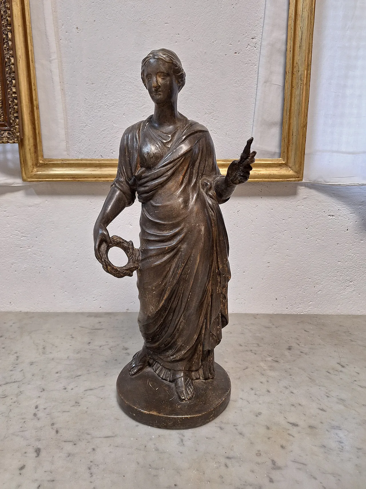 Statue depicting a dressed female figure, 20th century 22