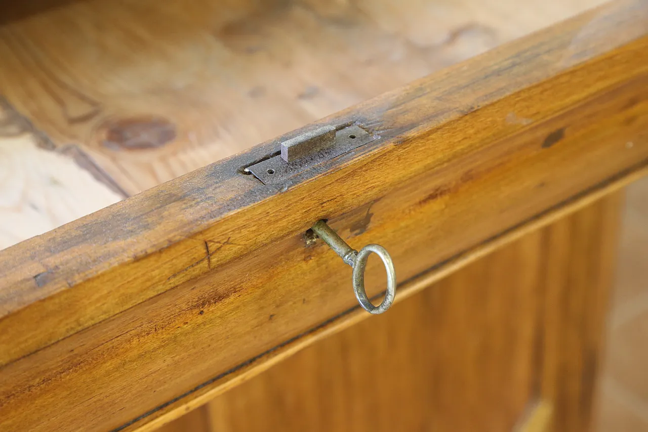 Charles X sideboard in cappuccino maple woodd, early 19th century 12