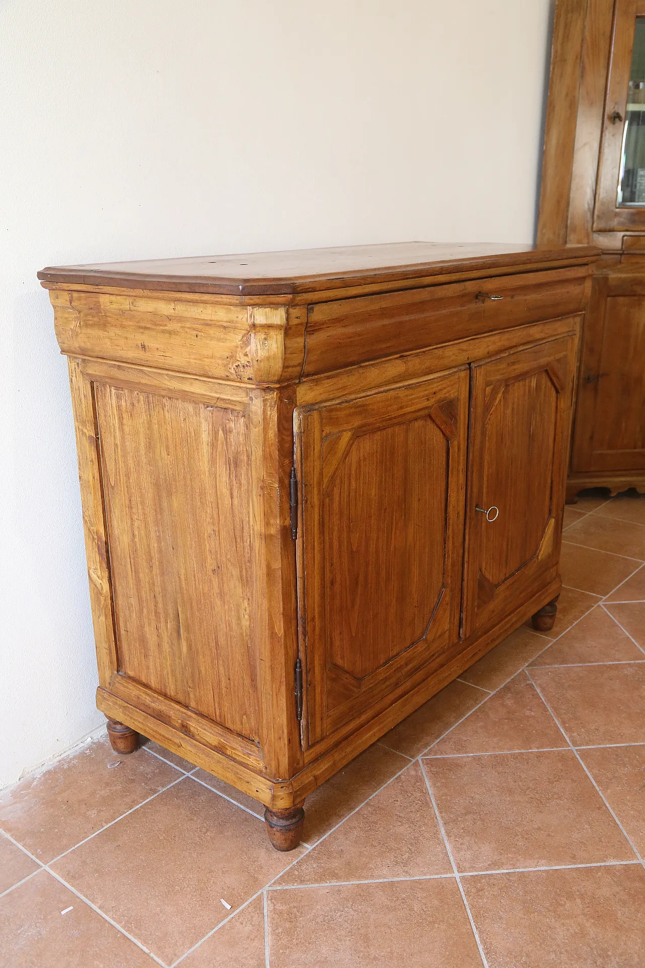 Charles X sideboard in cappuccino maple woodd, early 19th century 17