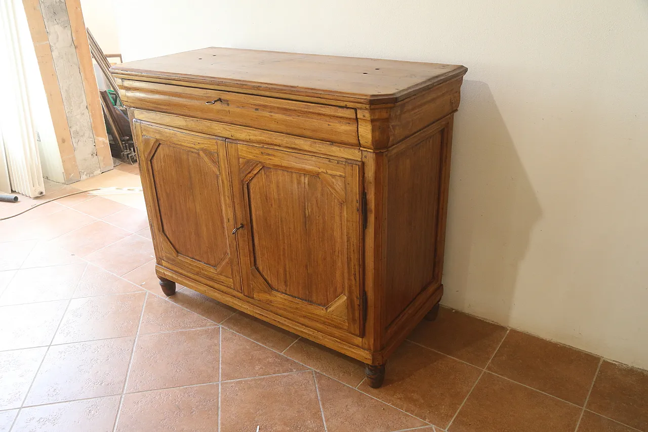 Charles X sideboard in cappuccino maple woodd, early 19th century 27