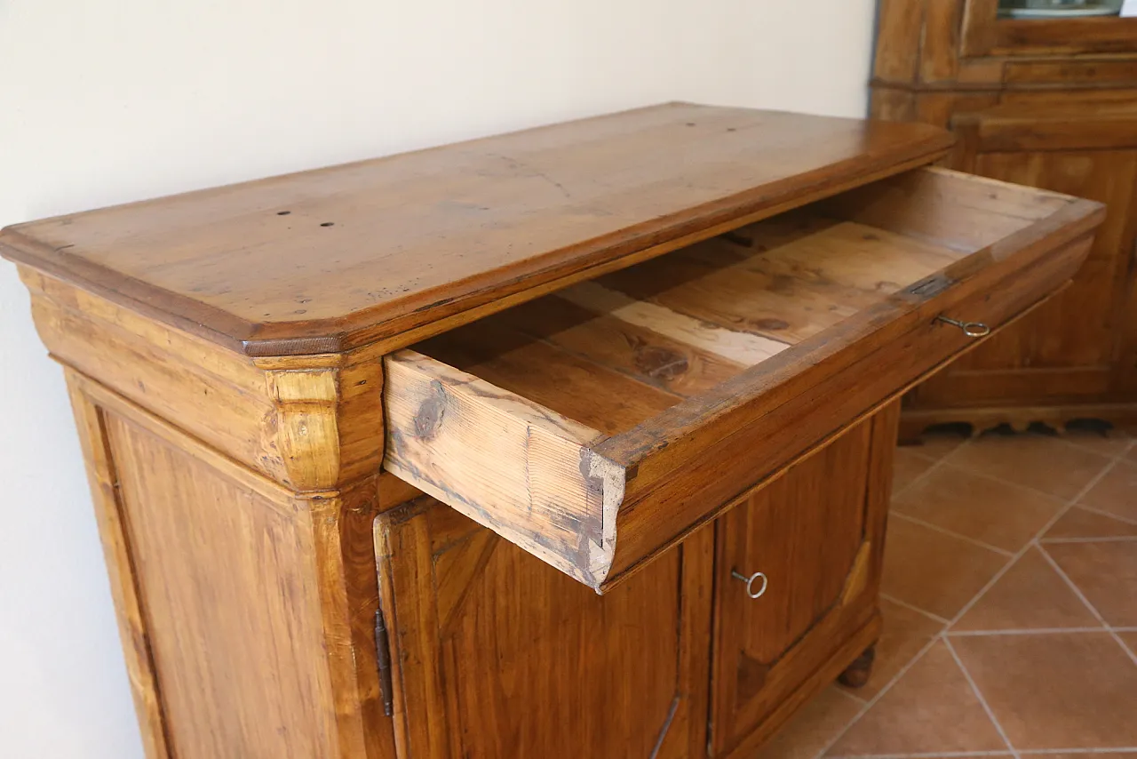 Charles X sideboard in cappuccino maple woodd, early 19th century 34