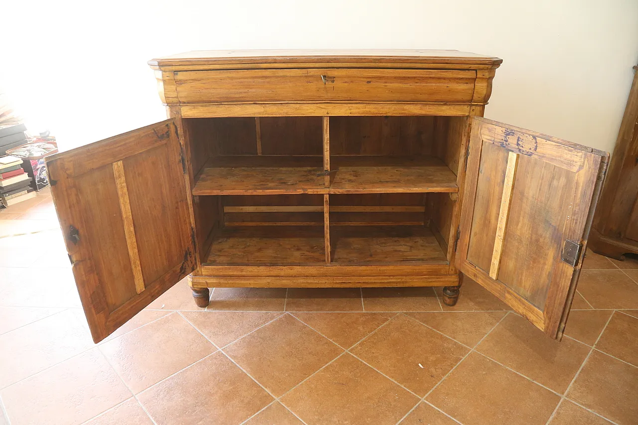 Charles X sideboard in cappuccino maple woodd, early 19th century 37