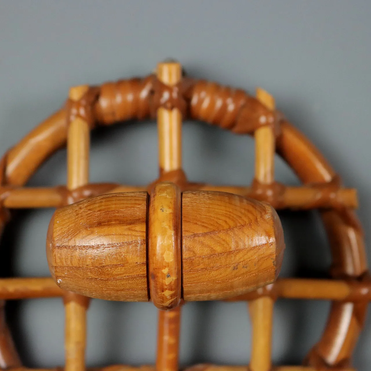 Pair of bamboo coat hangers, 20th century 4