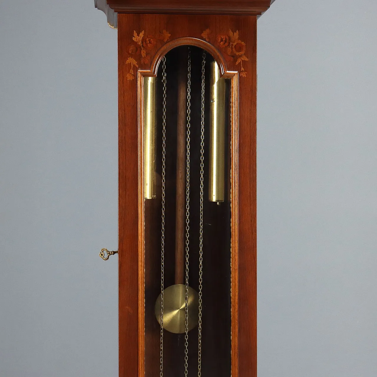 Grandfather clock Queen Anne style in walnut, 20th century 6