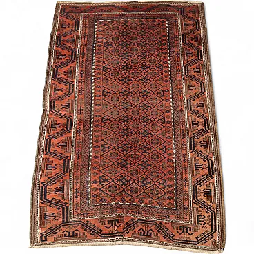 Tappeto in lana Baluchi, fatto a mano, nodo fine, '900