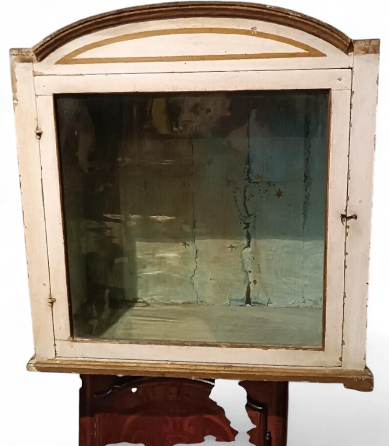 Vetrina in legno laccato e dorato, '800 12