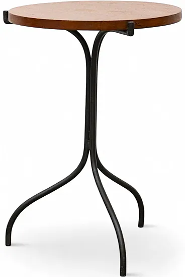 Tavolino in noce e ferro, anni '40