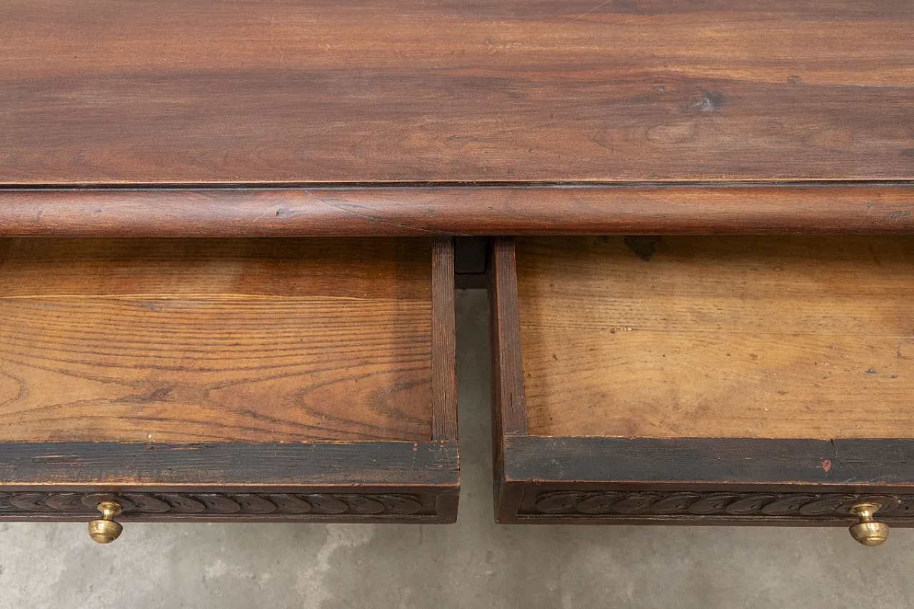 Tavolo basso in legno di noce, '900 3